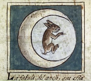 Códice de la conquista de México: el conejo en la luna