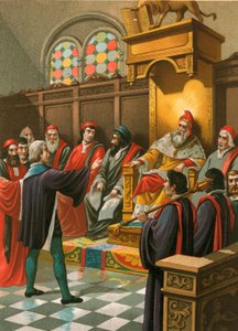 Colón ante el Senado en Venecia de Spanish School
