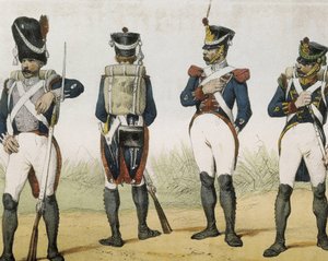 DE SOTTO, Serafin Maria, Conde de Clonard (1793 - 1862). Historia organica de las armas de Infanteria y Caballeria espanolas. 1851 - 1859. Infantería durante el reinado de Fernando VII de España. Granaderos, fusileros, sargentos y cazadores (1815-1820). Gr de Spanish School