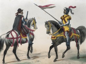 DE SOTTO, Serafin Maria, Conde de Clonard (1793 - 1862). Historia organica de las armas de Infanteria y Caballeria espanolas. 1851 - 1859. Caballería durante el reinado de Felipe II de España. "Heraldo de caballería y hombre de armas.