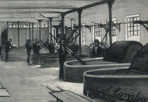 Economía (siglo XIX). Fábrica de papel en España 
