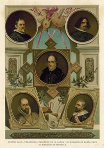 Famosas figuras históricas españolas del siglo XVII de Spanish School