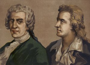 Friedrich Gottlieb Klopstock y Friedrich Schiller, poetas alemanes