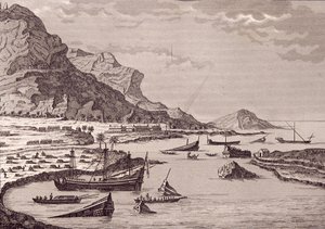 Hernán Cortés (1485-1547) ordena el hundimiento de sus barcos, México, julio de 1519 de Spanish School