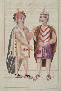 Ilustración de Historia y Genealogía Real de los Reyes Incas del Perú, de sus hechos, costumbres, trajes y manera de Gobierno, conocido como el Códice Murúa