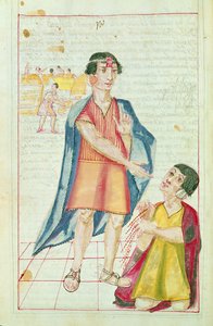 Ilustración de un Quipu, de 