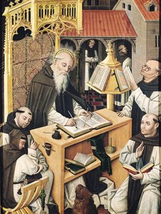 Interior de un scriptorium, Escuela de Segovia de Spanish School