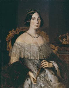 Isabel II, reina de España (óleo sobre lienzo) de Spanish School