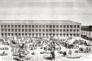 La Casa de los Portales, Plaza de Simón Bolívar, anteriormente Plaza de la Constitución, Bogotá, Colombia de Spanish School