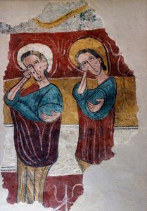 Mural Origen iglesia Santa Eulalia de Mérida en Sus