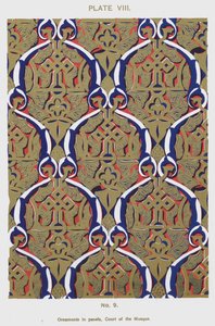 Ornamentos en paneles, Corte de la Mezquita de Spanish School