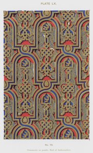 Ornamentos en paneles, Salón de Embajadores de Spanish School