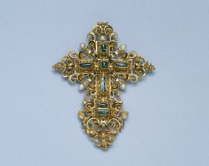 Colgante de una cruz, 1550-1600 de Spanish School