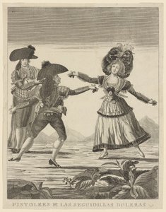 Pistolees y las seguidillas boleras, c.1790-99