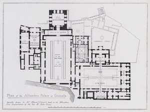 Plano del Palacio de la Alhambra en Granada de Spanish School