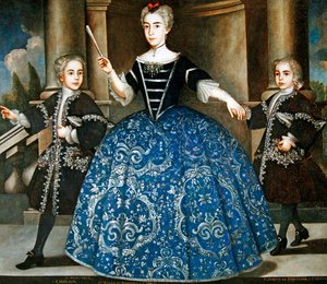 Retrato de Donna Maria de Montaner y Canglada de Spanish School