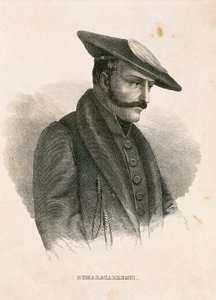 Retrato de Tomás ZUMALACARREGUI (1788-1835), personaje de la Campaña Española o Guerra de Independencia y Primera Guerra Carlista (grabado) de Spanish School