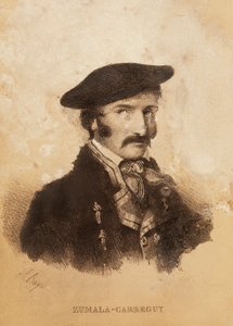 Retrato de Tomás Zumalacárregui, personaje de la Campaña Española o Guerra de Independencia y Primera Guerra Carlista de Spanish School