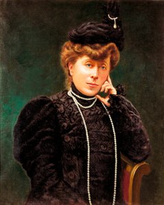 Retrato de la Duquesa de María del Carmen Villahermosa (1815-1905). Pintura anónima. Finales del siglo XIX de Spanish School