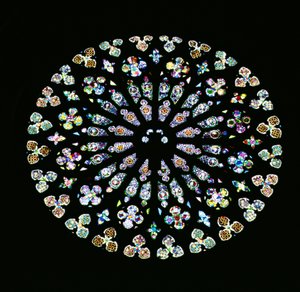 Rosetón radiante, c.1380