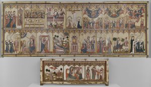 Retablo y frontal de la vida de Cristo y la Virgen, retablo de Ayala de Spanish School