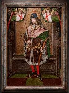 San Sebastián. Origen iglesia parroquial de Piedratajada (Zaragoza). Siglo XV (pintura) de Spanish School
