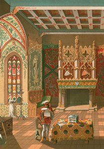 Salón de un castillo feudal