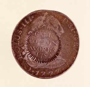 Moneda de plata (8 reales) de España: reinado de Carlos III (1777 con contramarca de 1787)