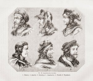 Seis reyes españoles.