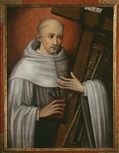 San Bernardo de Claraval llevando los instrumentos de la Pasión de Spanish School