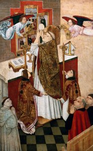 Misa de San Martín. Pintura de la Escuela Castellana de Spanish School