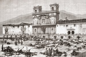 La Catedral, Plaza de la Independencia también conocida como La Plaza Grande, Quito, Ecuador de Spanish School
