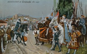 La rendición de Granada, 1492 de Spanish School