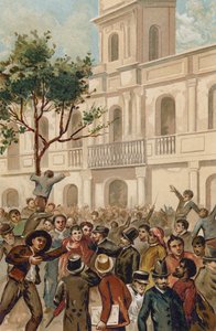 Levantamiento contra el presidente Juárez Celman de Argentina, Buenos Aires, 1890 de Spanish School