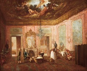 Vista del interior de un castillo en Valencia. Pintura anónima. Siglo XIX. Valencia. Museo de Bellas Artes San Pio V. de Spanish School