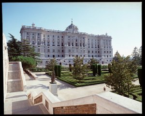 Vista del Palacio Real (1738-1755) de Spanish School