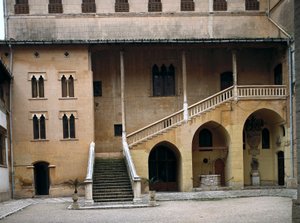 Vista del palacio ducal del General de los Jesuitas Francisco de Borja (San Francisco de Borja), Duque de Gandía (1510-1572). Gandía, España (foto)