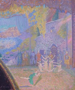 La danza del espíritu de Irlanda, el Alhambra Music Hall, 1910 de Spencer Frederick Gore