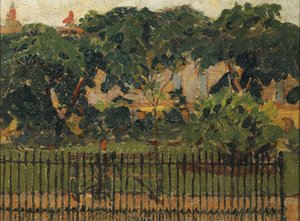 Las rejas del parque, Mornington Crescent de Spencer Frederick Gore