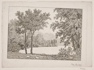 Paisaje con lago