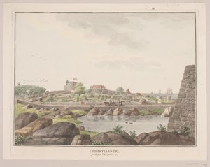 Christiansø. Vista desde el lado oeste de Søren L. Lange