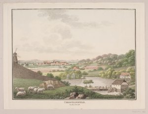 Christiansfeld, desde el lado este