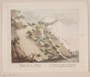Vista de una parte de las montañas de tiza en Møn, llamada Dronningestolen de Søren L. Lange