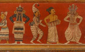 Pintura mural en la Casa de Imágenes del Templo Subdharama, Dehiwala