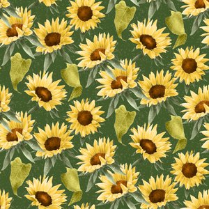 Patrón de girasoles, 2020 (lápiz de grafito y digital)