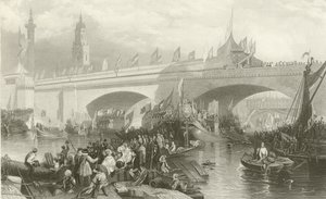 La inauguración del Puente de Londres de Stanfield