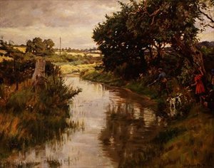 Niños pescando de Stanhope Alexander Forbes