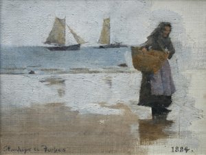 Pescadora en una Playa de Stanhope Alexander Forbes