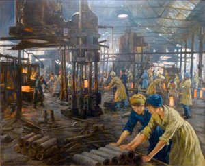Las chicas de municiones de Stanhope Forbes