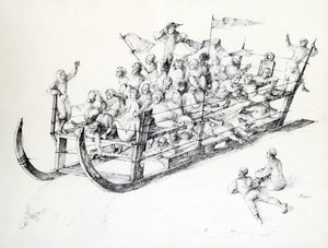 Le Traineau, c1850-1890 de Stanislas Lepine